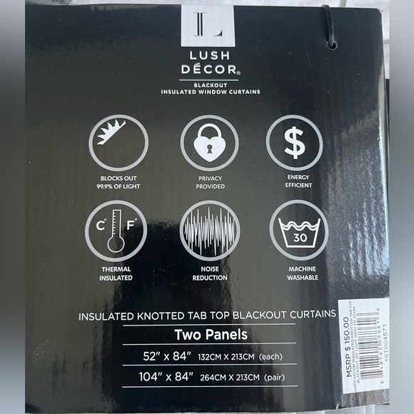 Lush Decor Knotted Top Curtain Panels - Picture 3 of 5